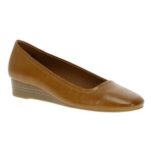 Baretraps Women's Covette Slip On Wedge Flats Brown Size 10